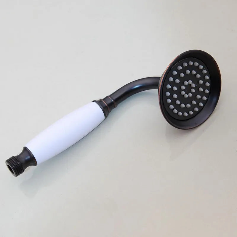 Chrome/Antique Brass/Black Bronze Golden Brass Ceramic Handle Shower Head Telephone Style Bathroom Hand Shower Head Spray