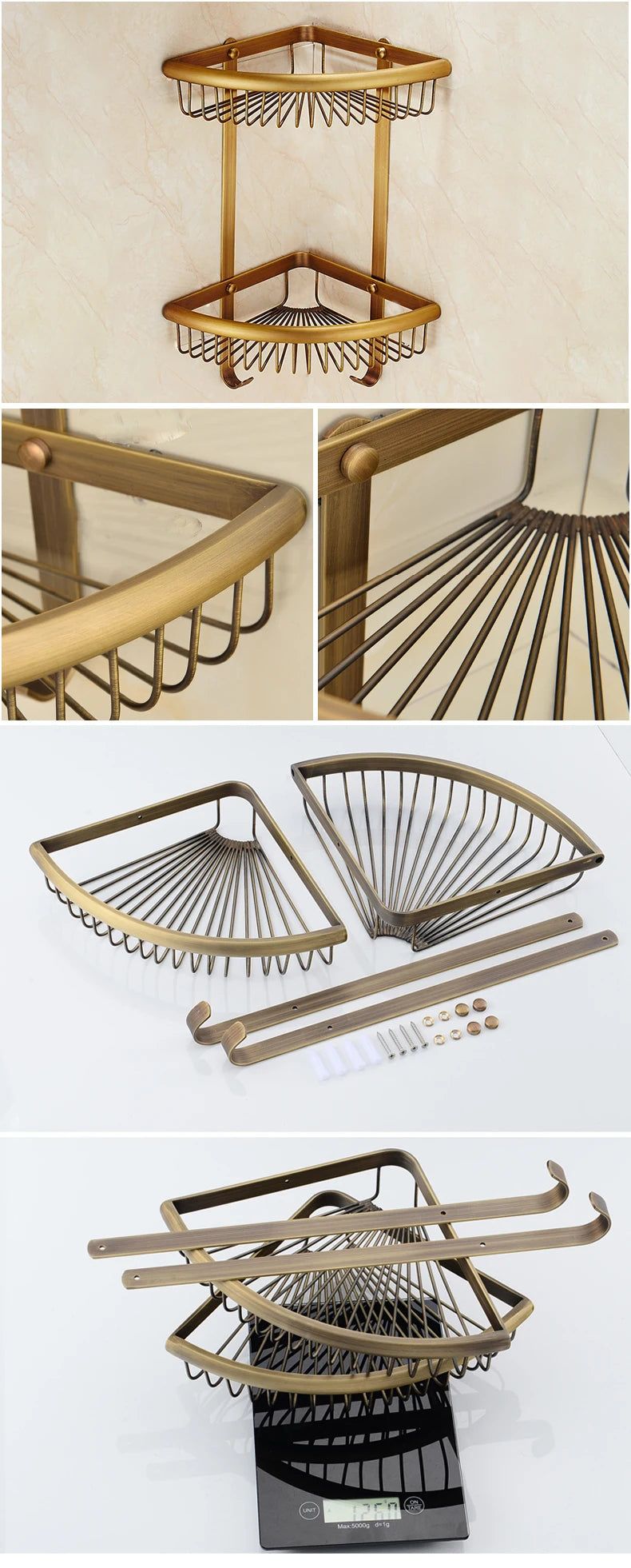 Antique Bronze Bathroom Accessories Sets Towel Shelf Towel Holder Toilet Paper Holder Rove Hook Ceramic Bathroom Products EL3100