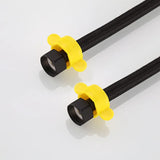 G1/2 4Point Black Nylon Water Inlet Hose Faucet Hose Water Heater Pipe Toilet Connection Kitchen Bathroom Hose All Black Tube