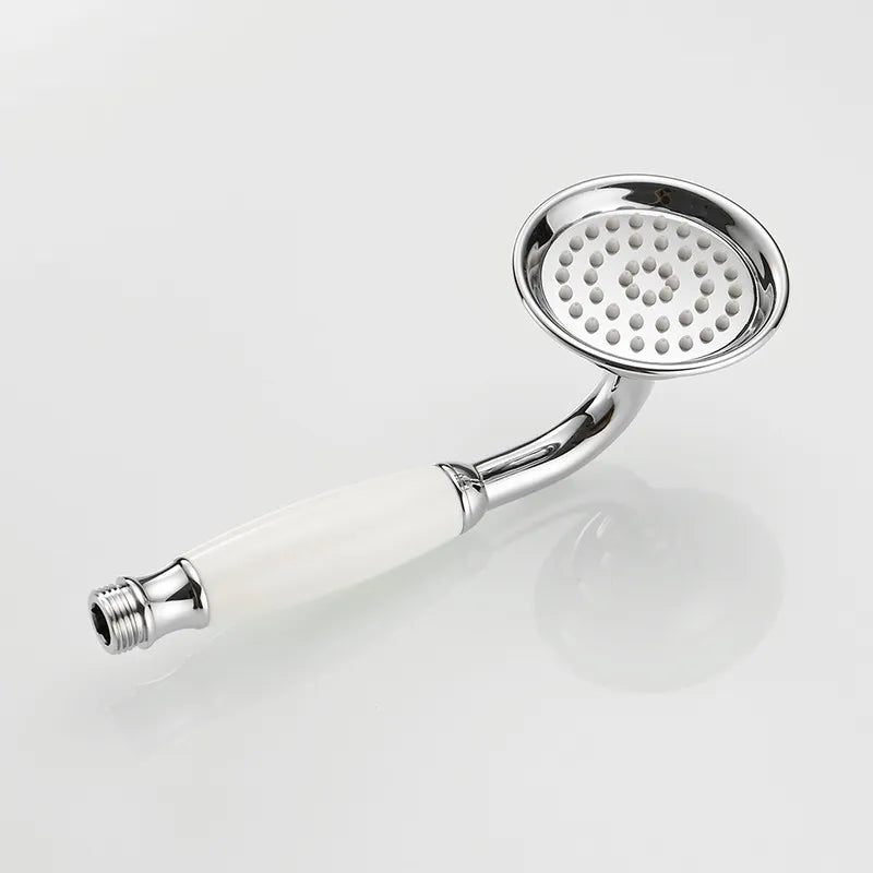 Chrome/Antique Brass/Black Bronze Golden Brass Ceramic Handle Shower Head Telephone Style Bathroom Hand Shower Head Spray