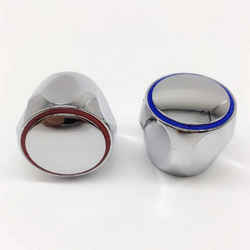 2pcs/Set  Faucet Handle Knob Metal Replacement Hot Cold Tap Switch Home Kitchen Bathroom Hotel Washbasin Sink Accessories