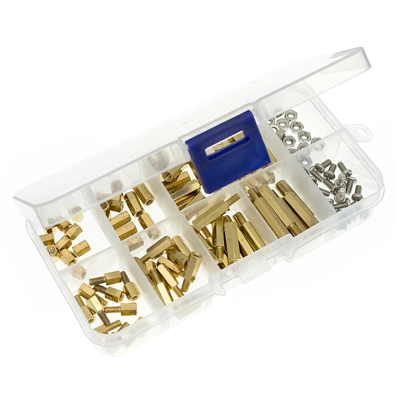 120pcs M3 Male Female Brass Hex Column Standoff Support Spacer Pillar M3 Screw Nut For PCB Board