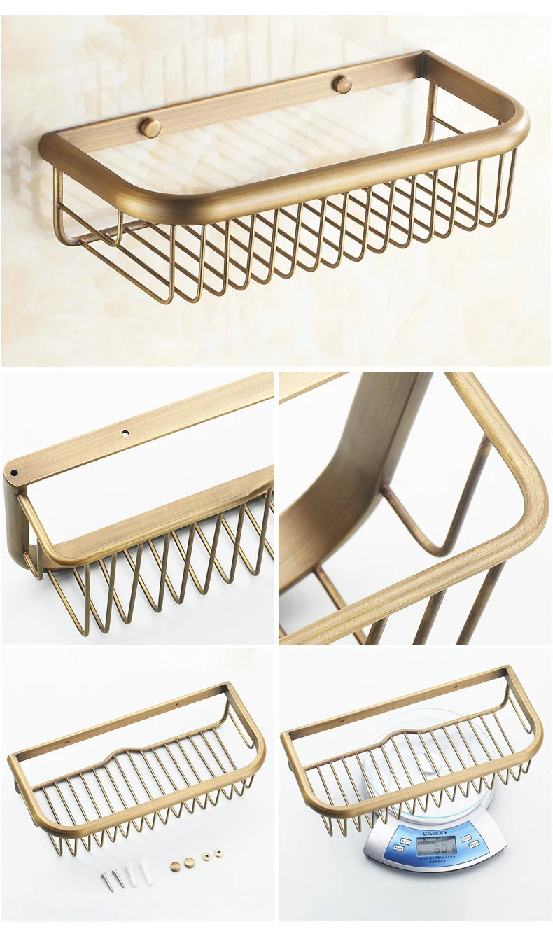 Antique Bronze Bathroom Accessories Sets Towel Shelf Towel Holder Toilet Paper Holder Rove Hook Ceramic Bathroom Products EL3100