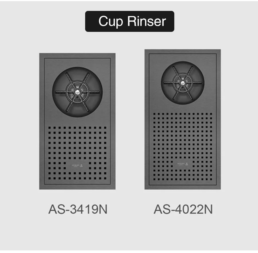 Bar Counter kitchen Nanometer Cup Rinser 304 Stainless Steel Handmade Brushed Cup Washer For Milk Tea Cafe Fast Food Shop