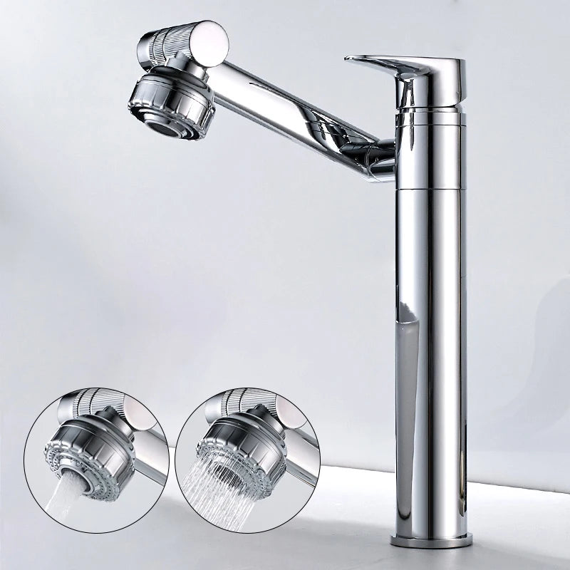 ELLEN Multifunction Bathroom Sink Faucet Hot Cold Water Mixer Crane Antique Bronze Deck Mounted Universal Water Taps EL13266