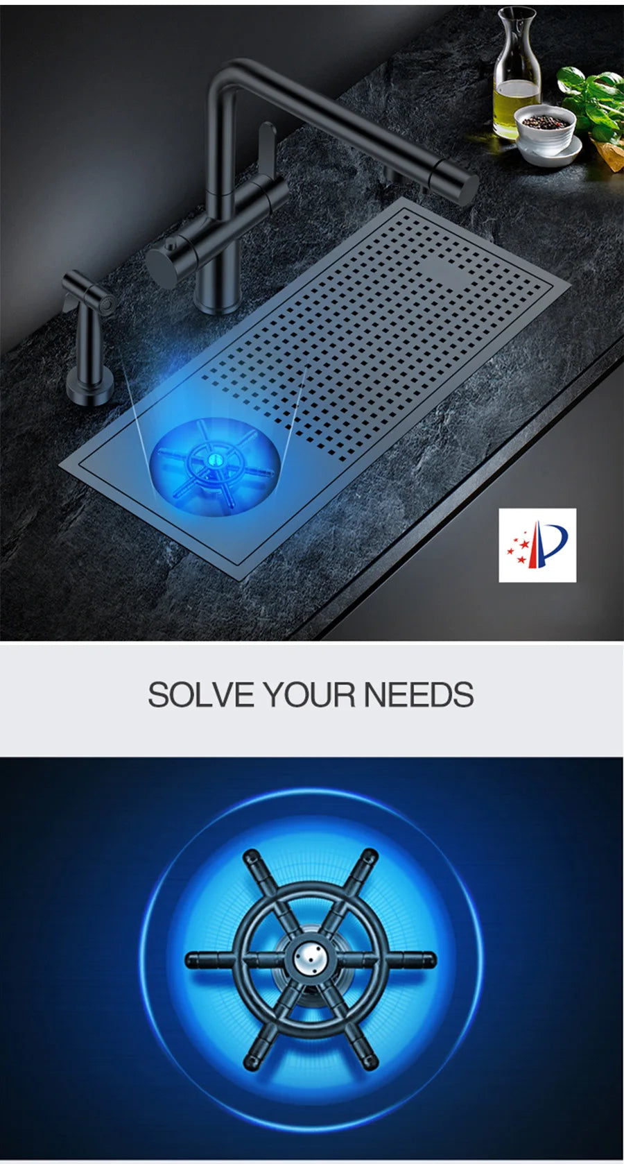 Bar Counter kitchen Nanometer Cup Rinser 304 Stainless Steel Handmade Brushed Cup Washer For Milk Tea Cafe Fast Food Shop