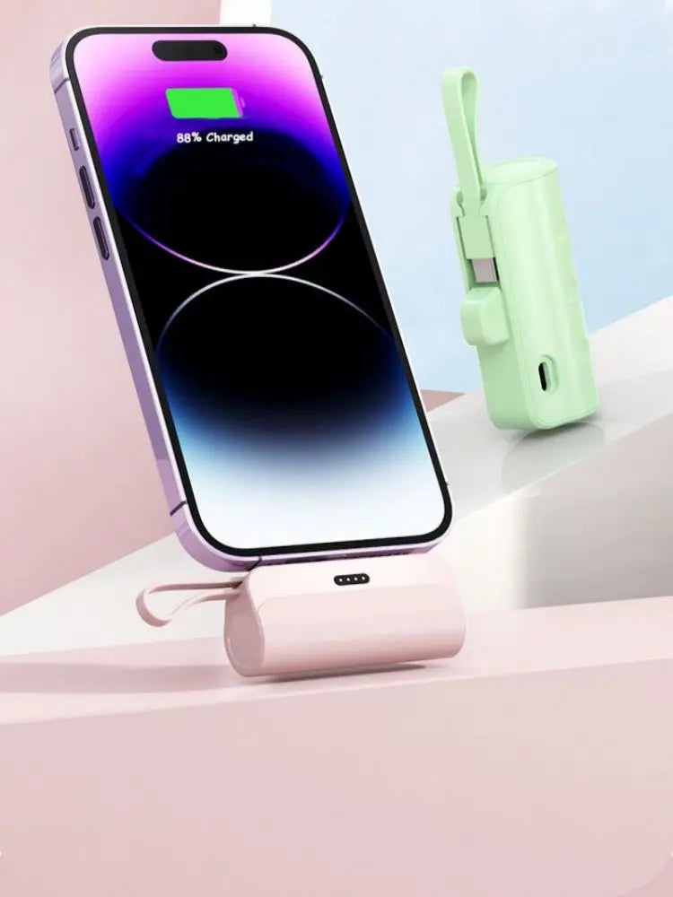 Mini 30000mAh Power Bank Capsule Large Capacity Portable Wireless Fast Charging External Battery For iPhone Type-c New