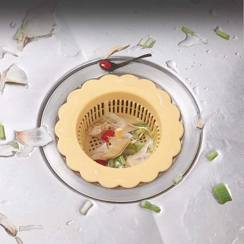 Kitchen Sink Strainers Drain Spout Filter, Food Scraps Catcher Against Clogging Sink Drain, Kitchen Sink Basket Strainer