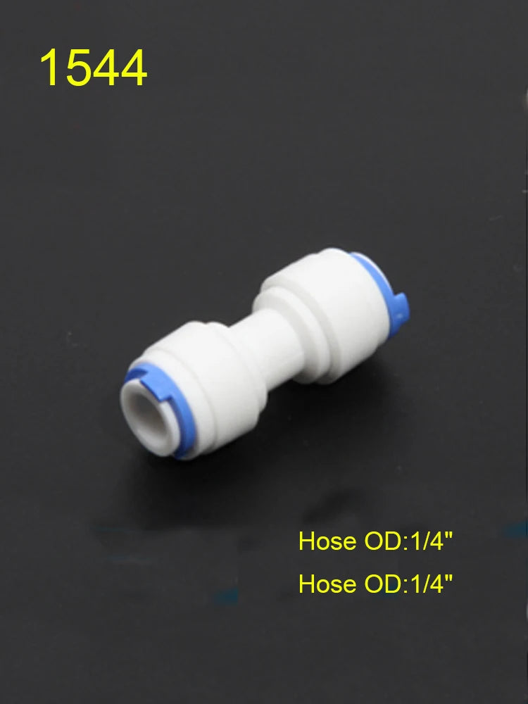 1/4" 3/8" OD Hose Tube 1/4" 1/2" 3/4" 1/8" Plastic Pipe Quick Connectors RO Water Connector Fittings Reverse Osmosis System