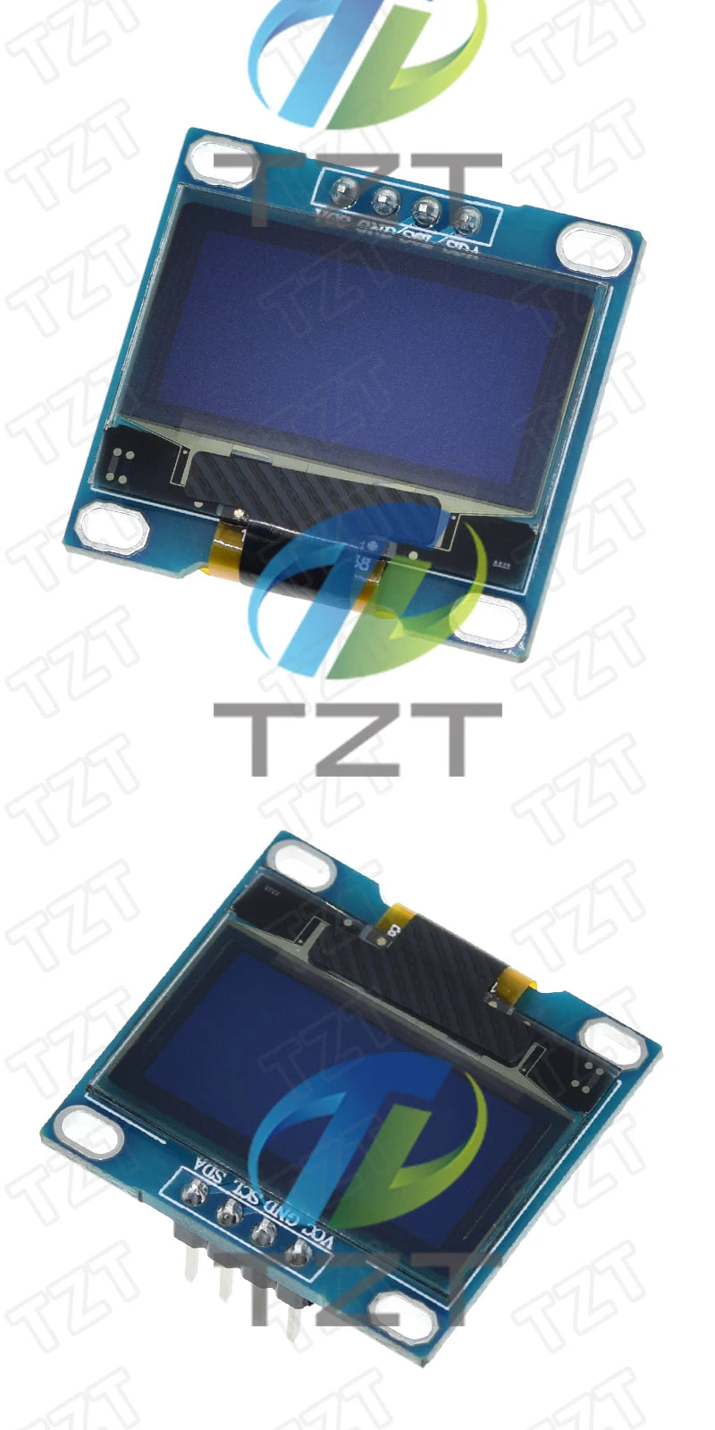 TZT ROHS Certification 0.96 inch oled IIC Serial White OLED Display Module 128X64 I2C SSD1306 12864 LCD Screen Board For Arduino