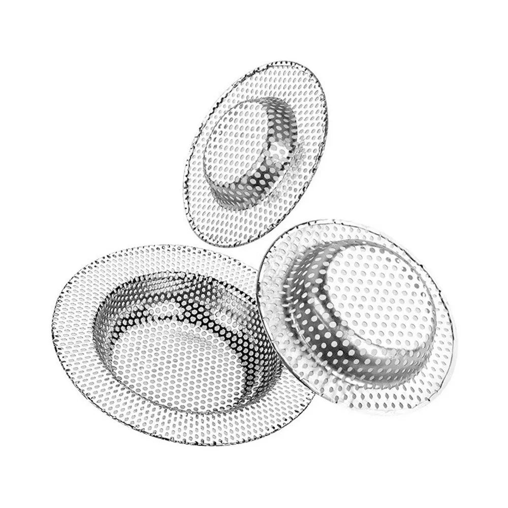 Kitchen Water Sink Filter Sink Mesh Strainer Kitchen Tool Stainless Steel Bathroom Floor Drain Cover Kitchen Sink Filter Screen