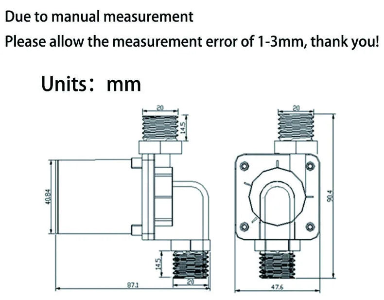 JT-750 DC 12V 24V Brushless Solar Motor Water Pump Water Heater Shower Floor Heating Booster Pump Micro Submersible Water Pump