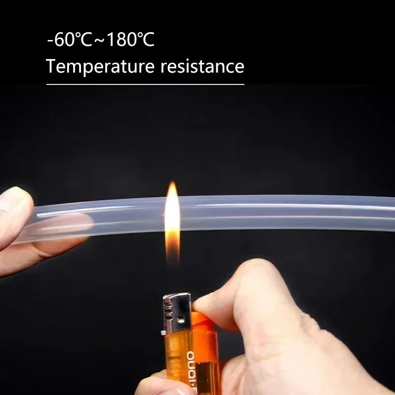 1m Silicone Rubber Hose Flexible Diameter 0.5 1 2 4 5 6 7 8 9 10 11 12 14 16 18 20 30 36mm Clear Tubing Food Grade Silicone Tube