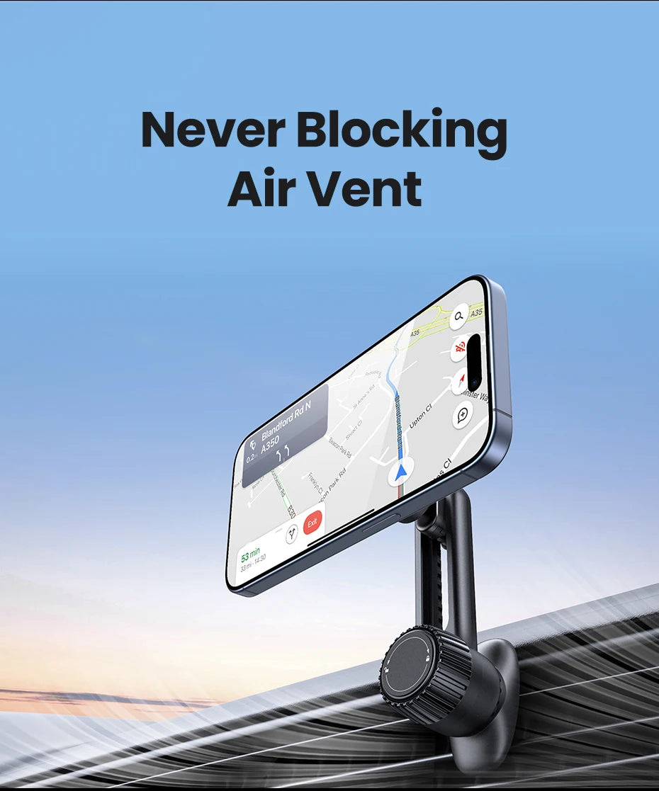 UGREEN Magnetic Car Phone Holder Magsafe Air Vent Phone Stand Unviersal For iPhone 16 15 14 Pro Max Xiaomi Samsung Strong Magnet
