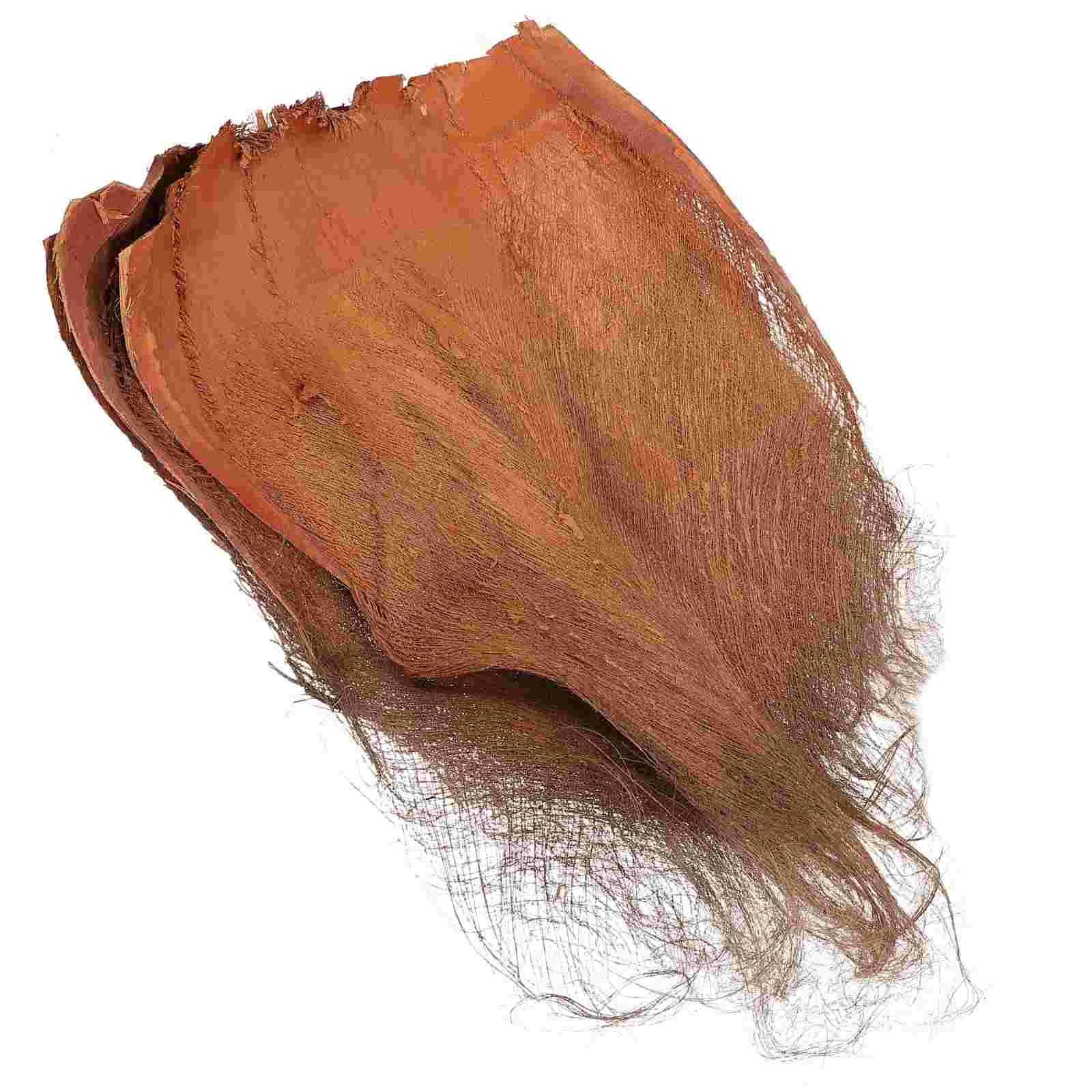 3pcs Natural Coconut Tree Bark Water Pipe Decoration Pipeline Covering Guttering Spouting Accessories Natural Tree Bark
