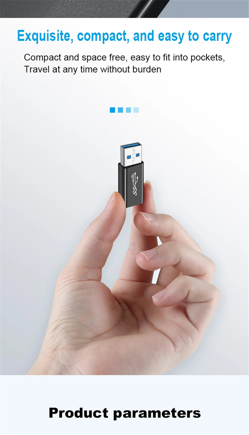 Type A Female to A Female Connector Adapter Type C Adapter USB3.0  Male to Micro USB Converter 10GBps Suitable for Laptop