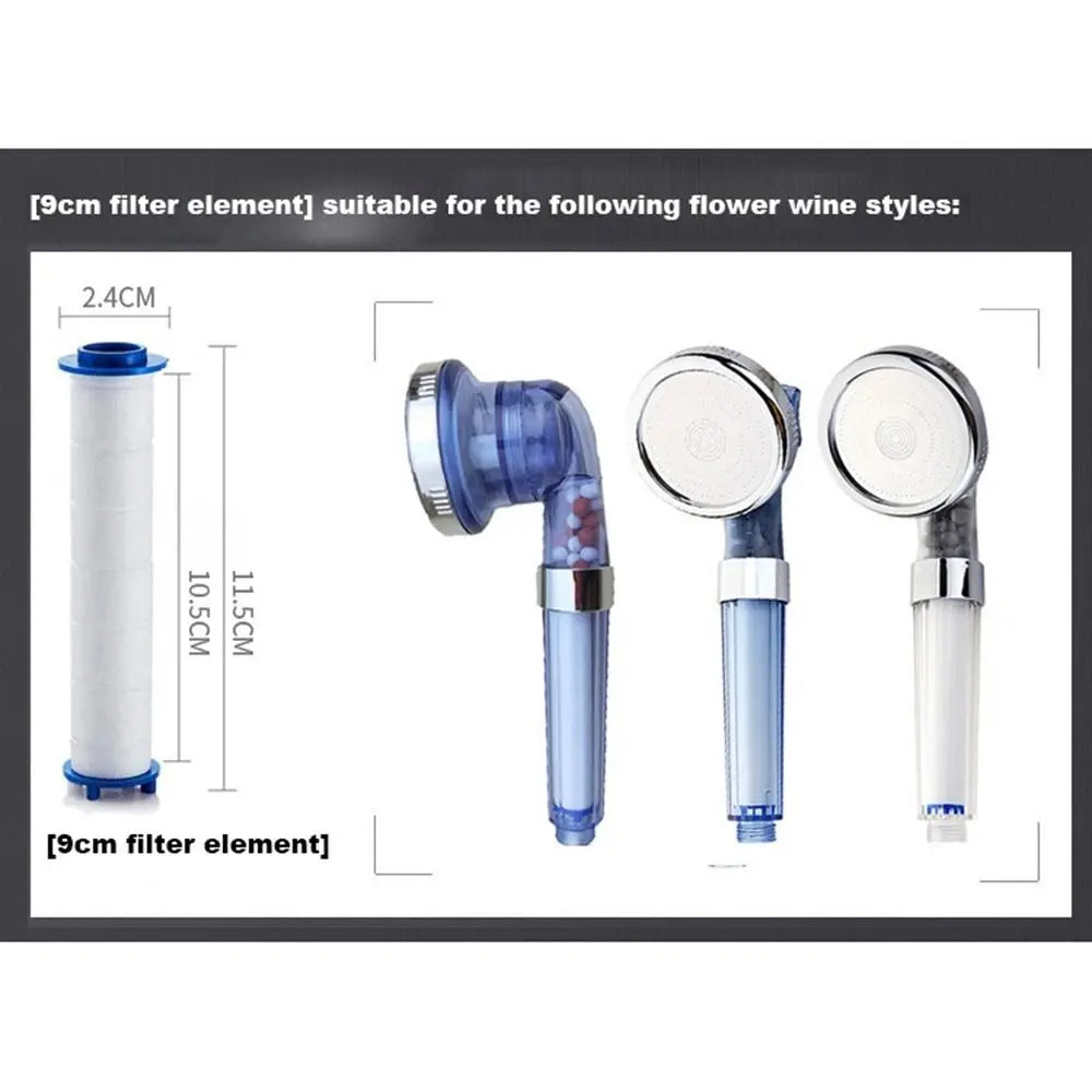 PP Cotton Filter Shower Head Replacement Filters Cartridge Water Purification for Most Hand Held Bath Sprayer Bathroom Accessory