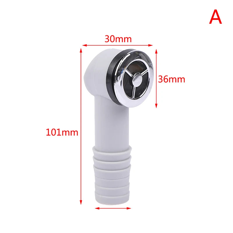 1PCS Kitchen Basin Square Round Overflow Hole Conversion Joint Drainage Water Pipe Three Links Head Sink Connector Accessories