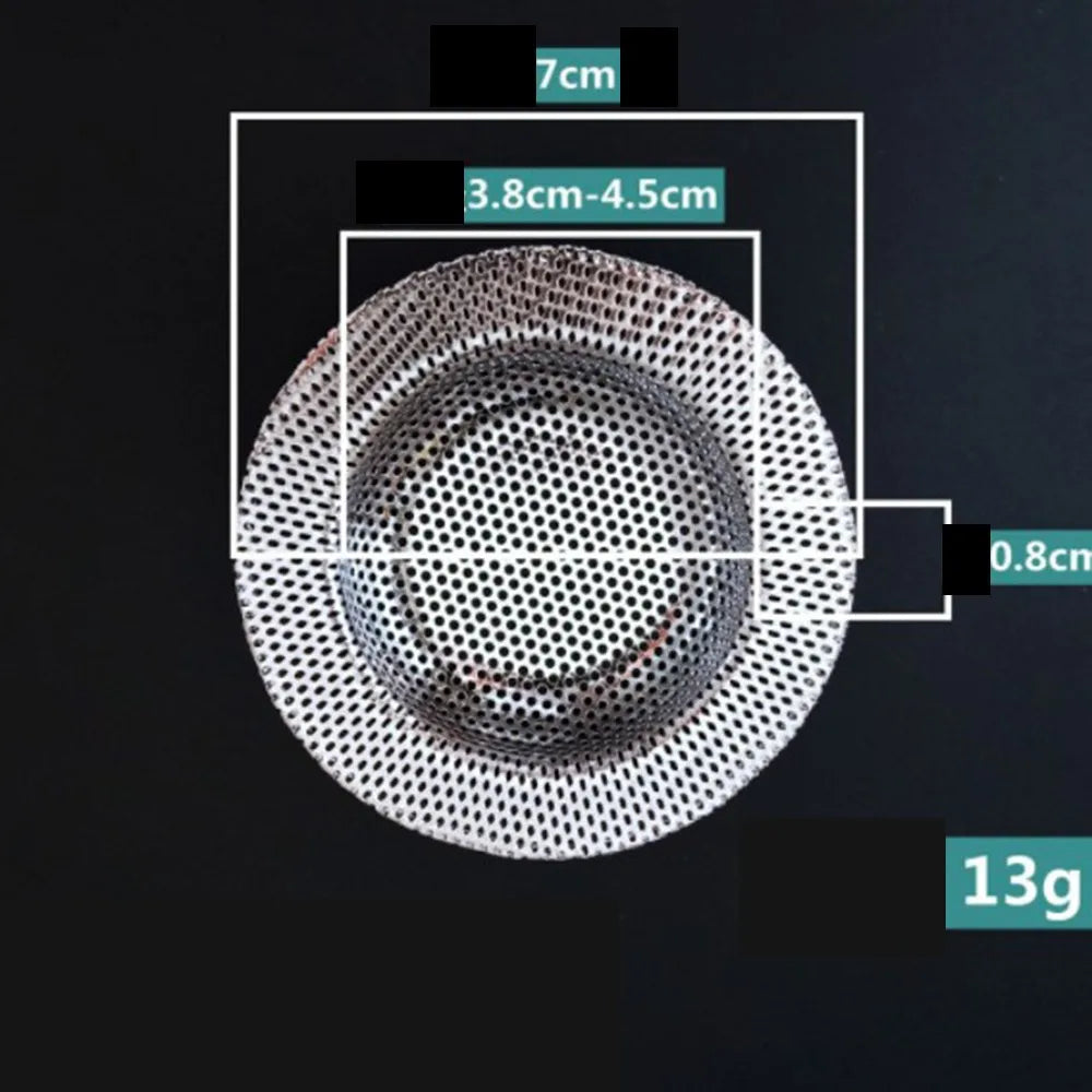 Kitchen Water Sink Filter Sink Mesh Strainer Kitchen Tool Stainless Steel Bathroom Floor Drain Cover Kitchen Sink Filter Screen