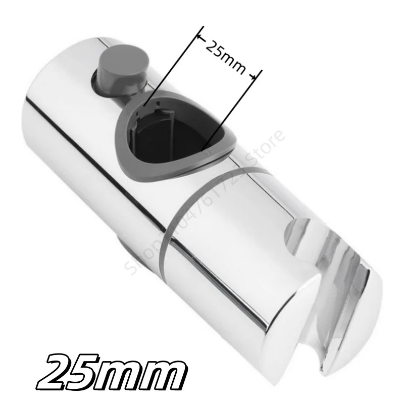 Adjustable Shower Head Holder 18mm~25mm Universal Bathroom Bracket ABS Chrome Plated Hand Shower Rail Slider Clamp