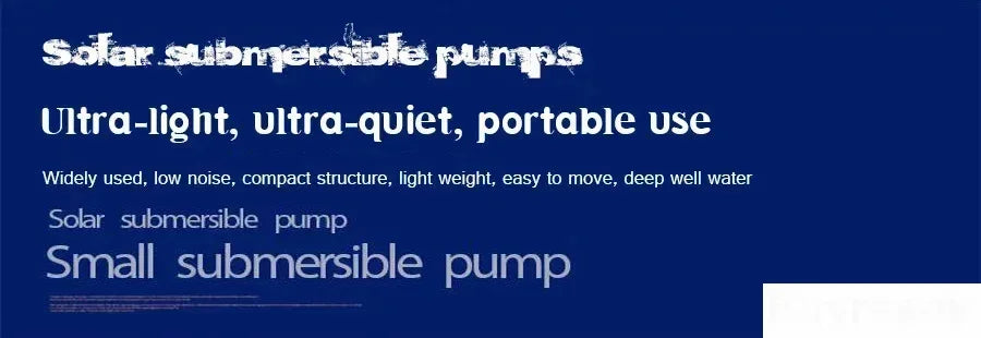 12V 24V Large Flow Lift=70M Mini Submersible Solar Energy Water Pump Outdoor Garden Deep Well Car Wash Bilge Cleaning 12 24 V