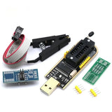 SOP8 SOIC8 Test Clip For EEPROM 93CXX / 25CXX / 24CXX Adapter + CH341A 24 25 Series Flash BIOS USB Programmer Module DIY Kit
