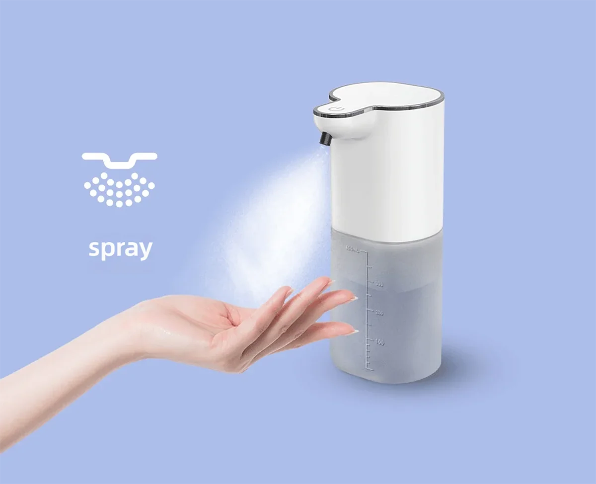 400ml Automatic Soap Dispenser USB Rechargeable 4 Modes Touchless Smart Washing Hand Machine Wall Mounted Soap Dispenser