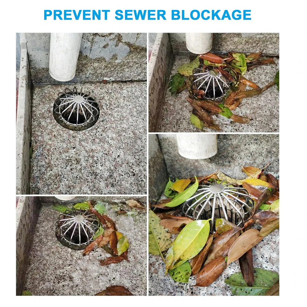 Strainer Garden Landscaping Floor Drain Gutter Guard Stainless Steel Gutter Leaf Guard Mesh Cover For Quick Drainage Clog