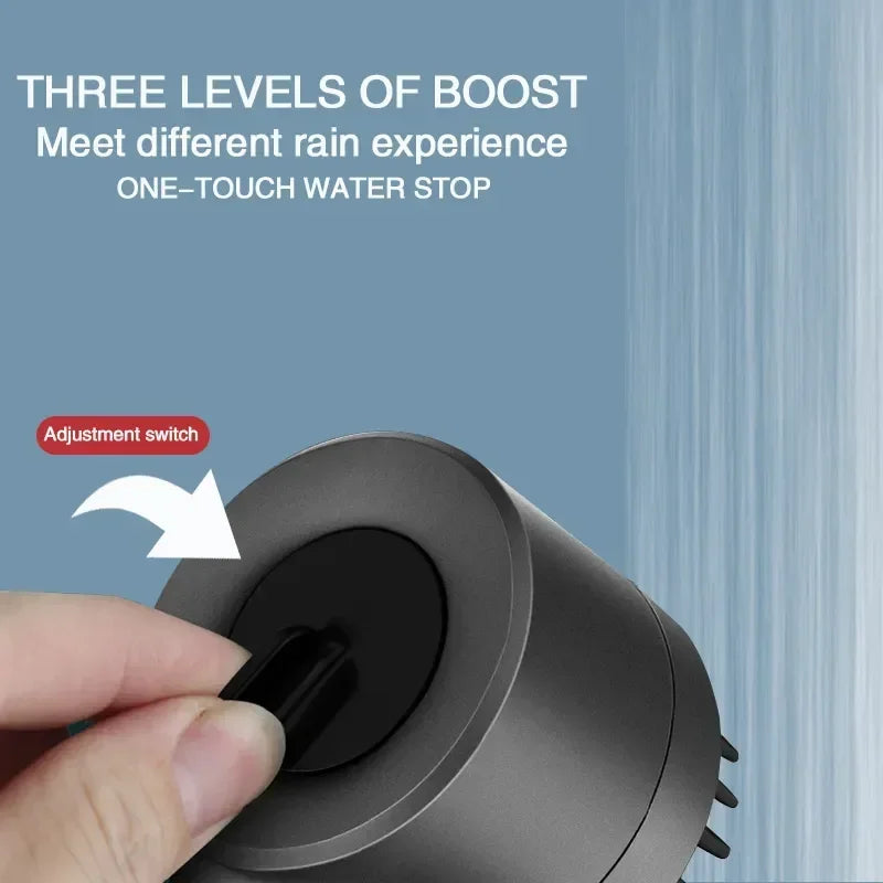 New Portable Shower Head 3 Modes High Pressure Showerhead Filter Rainfall Faucet Tap Bathroom Bath Home Innovative Accessory