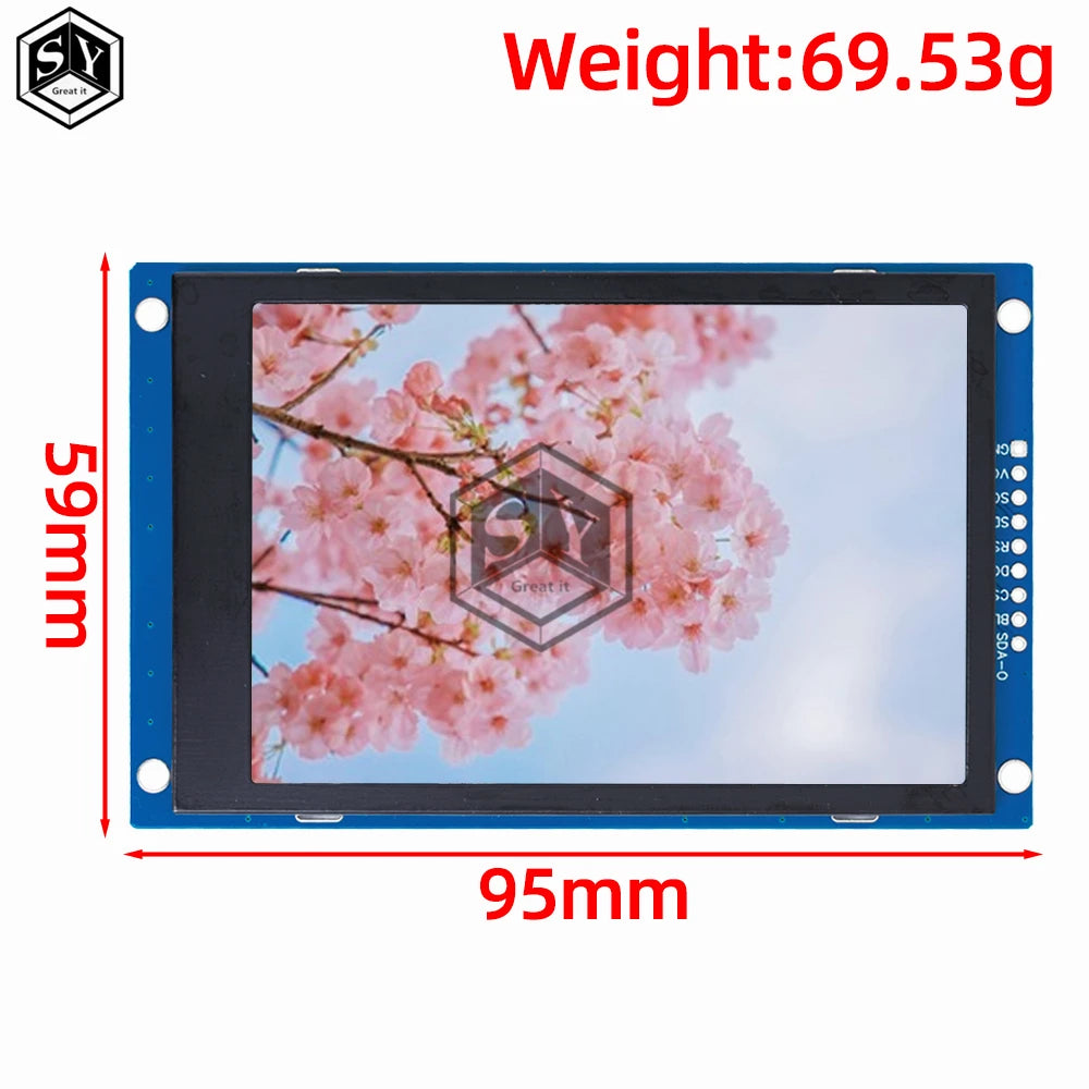 3.5 Inch 320x480 SPI TFT Serial Port Module 5V/3.3V PCB Adapter ST7796S LCD Display For Arduino