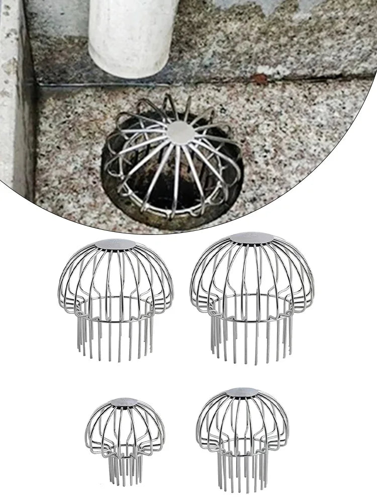Strainer Garden Landscaping Floor Drain Gutter Guard Stainless Steel Gutter Leaf Guard Mesh Cover For Quick Drainage Clog