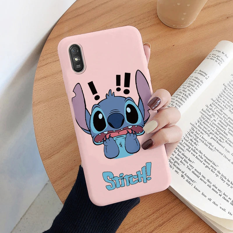 Lilo Stitch Phone Case For Redmi 9A 9AT Camera Protect Soft Cover Silicone Cute Cartoon Funda For Redmi 9A 9 AT Redmi9A 9AT Capa