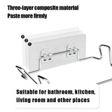 Kitchen Trash Rack Cabinet Door Trash Bag Organizer Stainless Steel Closet Trash Organizer