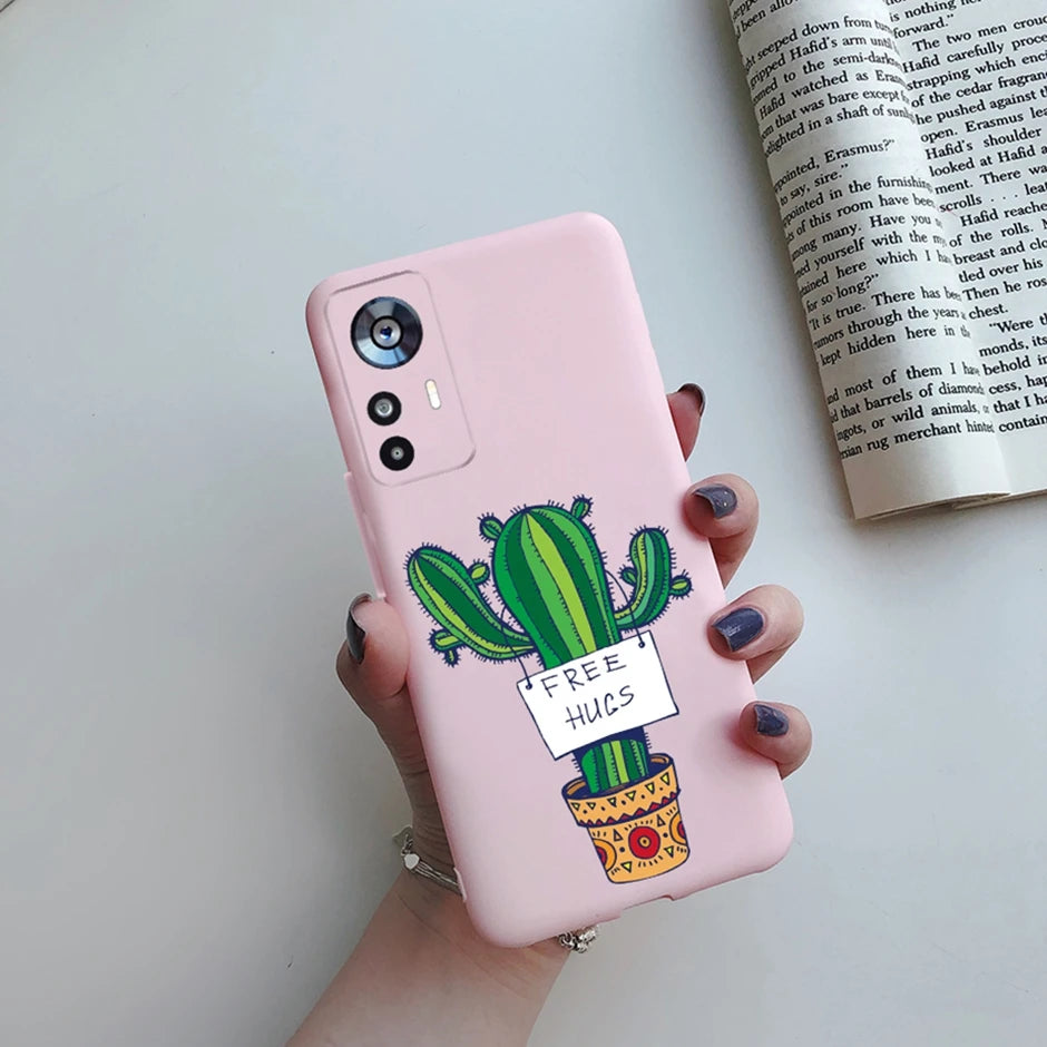 For Xiaomi 12T Case On Xiaomi 12T Pro Back Cover Cute Cartoon Silicone Soft TPU Protective Bumper For Xiaomi 12Tpro Phone Fundas