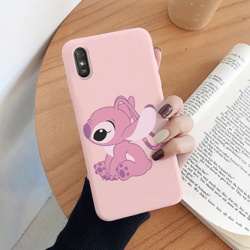 Lilo Stitch Phone Case For Redmi 9A 9AT Camera Protect Soft Cover Silicone Cute Cartoon Funda For Redmi 9A 9 AT Redmi9A 9AT Capa