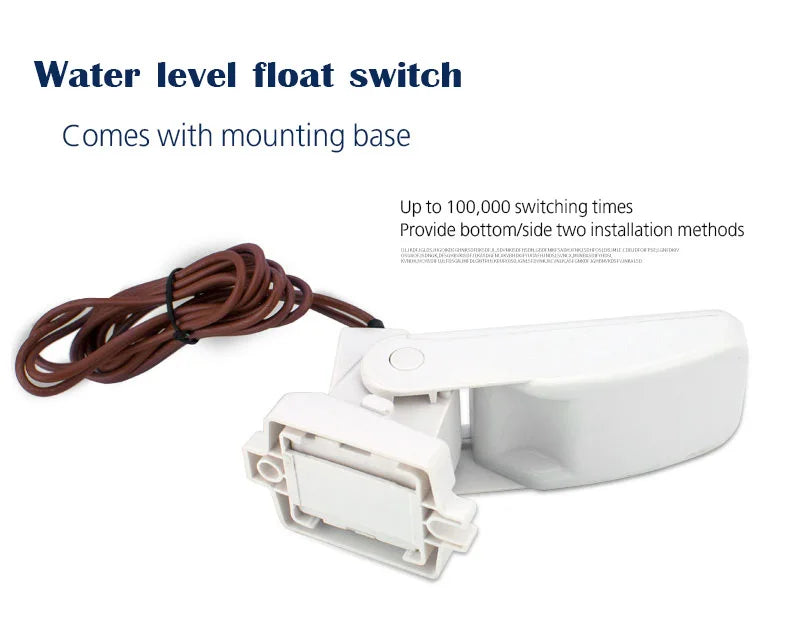 Water Pump Switch DC 12V Automatic Electric Boat Marine Bilge Pump Float Water Level Controller Flow Sensor Switch Hardware