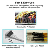 530/127pcs Heat shrink Tubing Thermoresistant Tube 2:1 Wrapping Kit Electrical Connection Wire Cable Insulation Sleeves