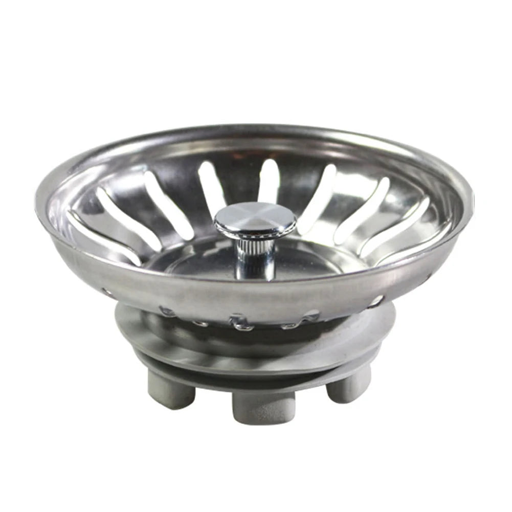 High-Quality Stainless Steel Kitchen Sink Strainer Stopper Waste Plug 79.3mm Kitchen Sewer Strainer Basin Drain Stopper Parts