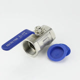 1/4" 3/8" 3/4" 1" 1-1/4"1-1/2" 2” BSPT Stainless Steel SS304 Pipe Ball Valve Female Threaded Sanitary ON-OFF Ball Valve Straight