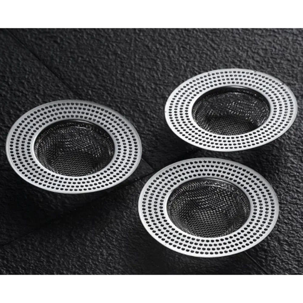 Kitchen Water Sink Filter Sink Mesh Strainer Kitchen Tool Stainless Steel Bathroom Floor Drain Cover Kitchen Sink Filter Screen