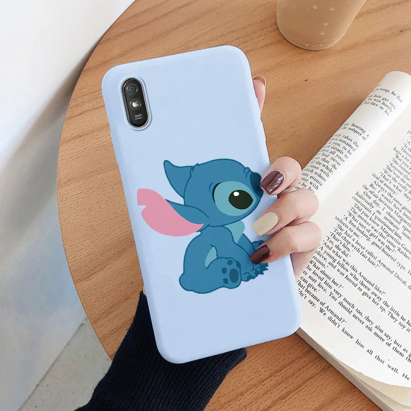 Lilo Stitch Phone Case For Redmi 9A 9AT Camera Protect Soft Cover Silicone Cute Cartoon Funda For Redmi 9A 9 AT Redmi9A 9AT Capa