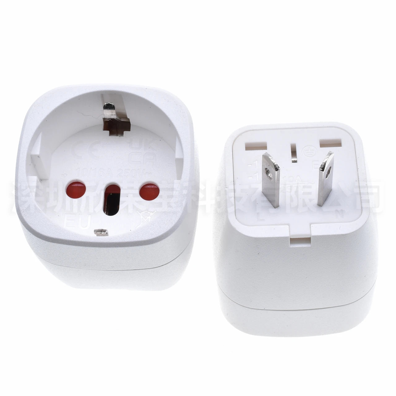 Europe Italy Switzerland EU to AU plug adpater 2 Oblique pins AU socket conversion adapter for New Zealand Australia Netherlands