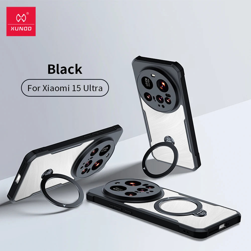 Xundd for Xiaomi 15 Ultra Case, Airbag Shockproof Back Transparent Phone Cover with Camera Protection,Acrylic+TPU Hybrid Shell