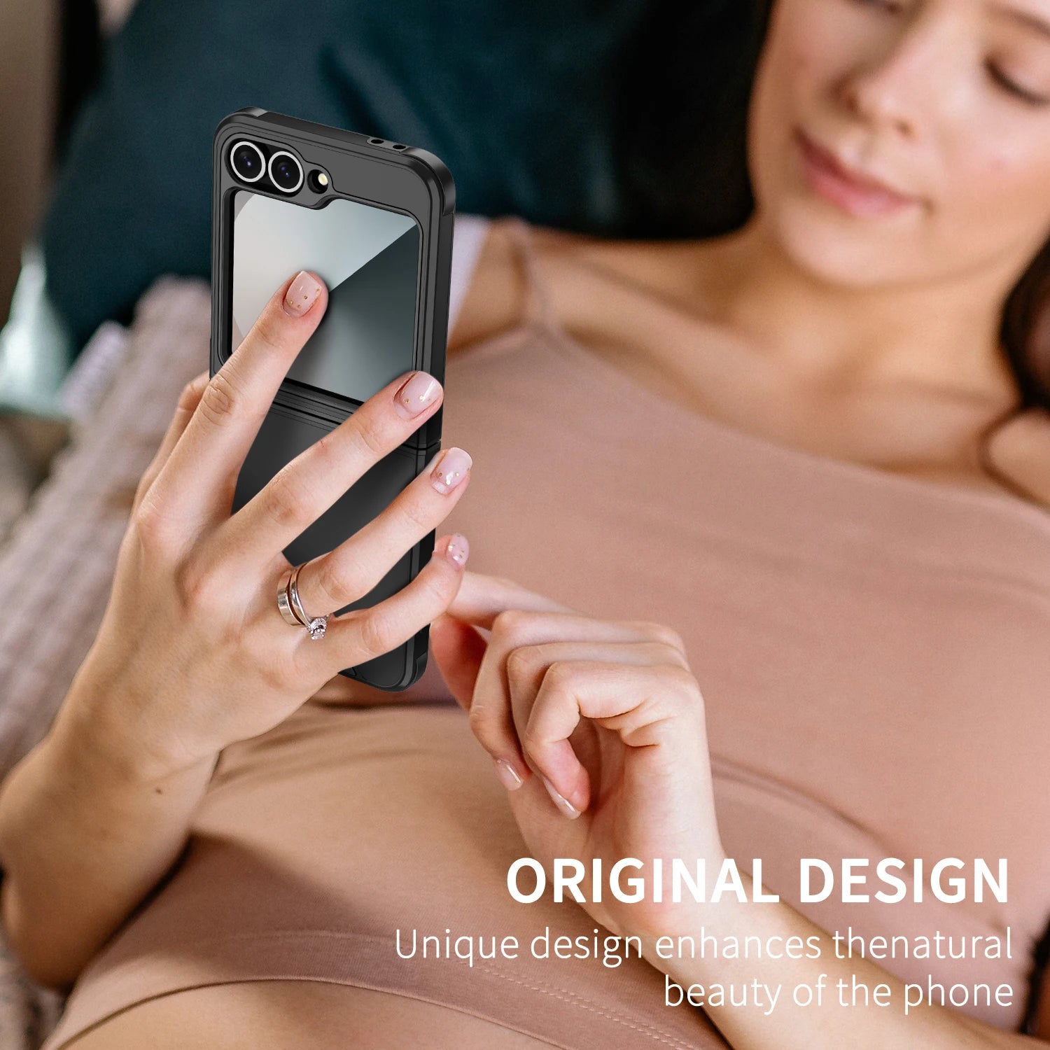 Luxury Original Official Slim Matte Protection Phone Case Samsung Galaxy Z Flip 6 5 4  For Wireless Charging Shockproof Cover