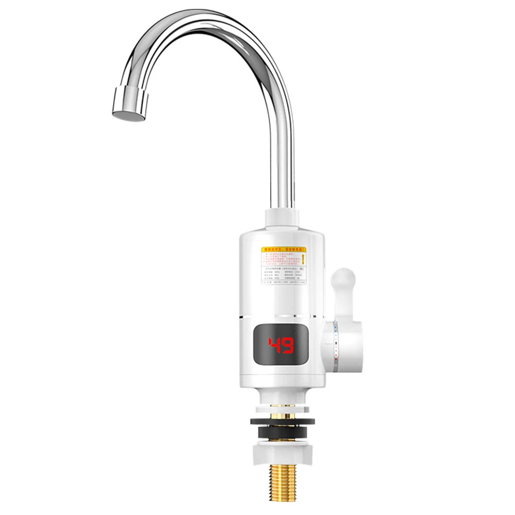 Electric Kitchen Water Heater Tap LCD Digital Instant Heating Water Faucet Heater Waterproof Hot Cold Mixer Tap Kitchen Supplies