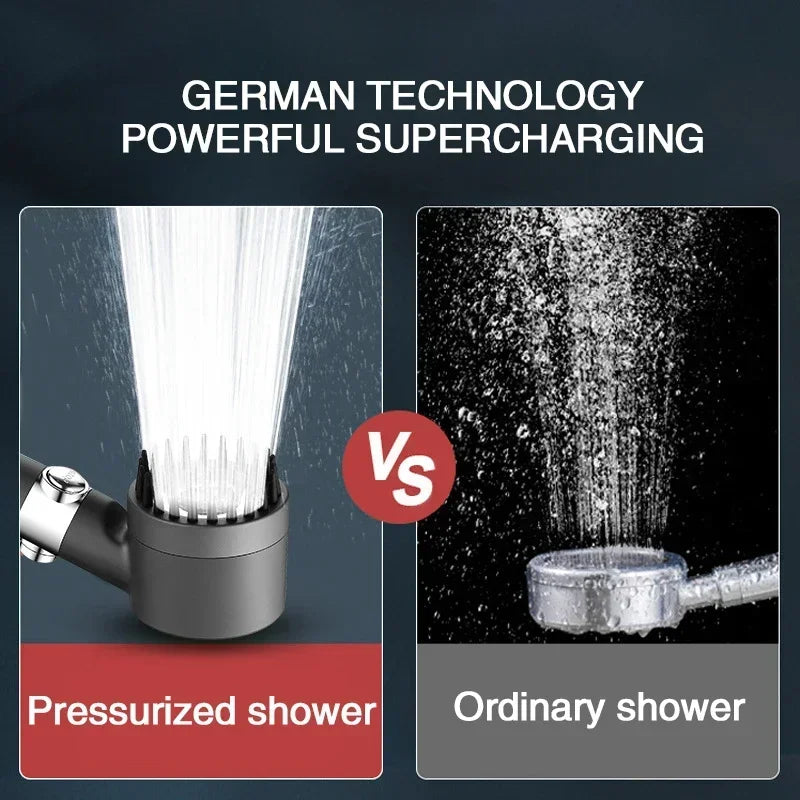 New Portable Shower Head 3 Modes High Pressure Showerhead Filter Rainfall Faucet Tap Bathroom Bath Home Innovative Accessory