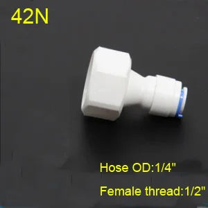 1/4" 3/8" OD Hose Tube 1/4" 1/2" 3/4" 1/8" Plastic Pipe Quick Connectors RO Water Connector Fittings Reverse Osmosis System