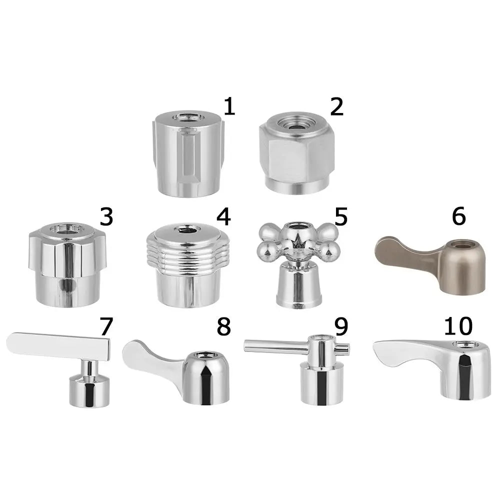 1Pcs Faucet Handle Switch Handle Accessories Triangle Valve Small Spout Dish Basin Single Cold Quick Open Valve Core Handwheel