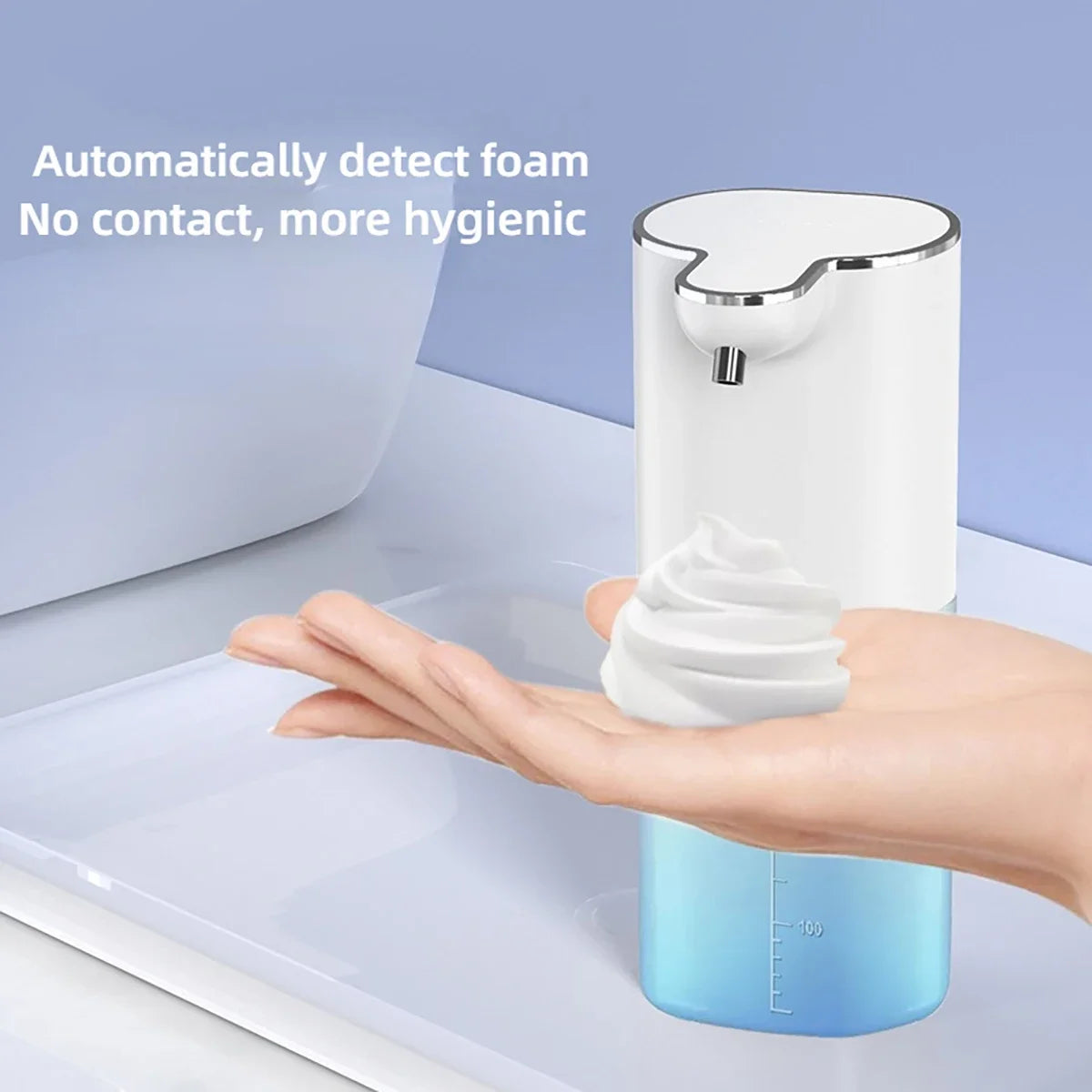 400ml Automatic Soap Dispenser USB Rechargeable 4 Modes Touchless Smart Washing Hand Machine Wall Mounted Soap Dispenser