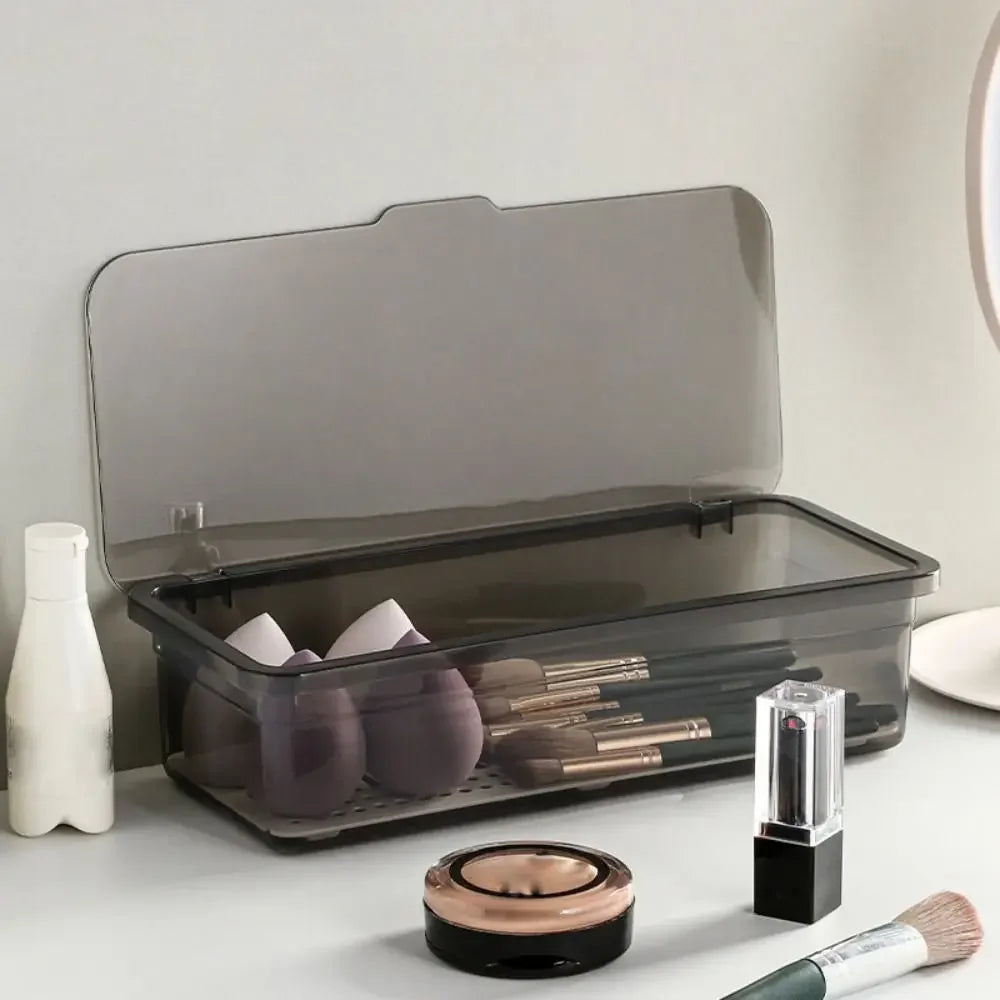 Cutlery Storage Tray Holder Tableware Organizer Spoon Fork Storage Box Plastic Container Cutlery Rack With Lid And Drainer